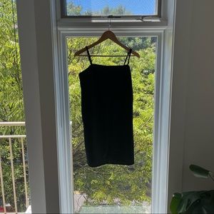 NWT black H&M linen mini dress